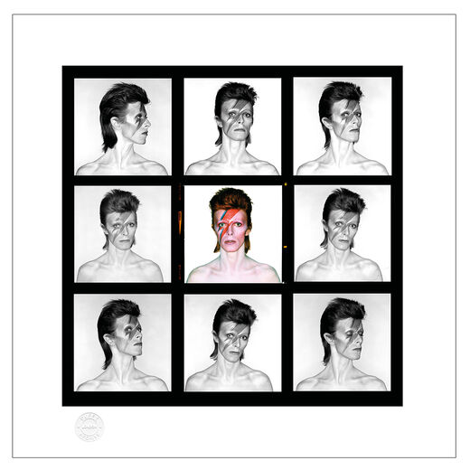 Aladdin Sane Demi-Contact print by Brian Duffy - limited edition